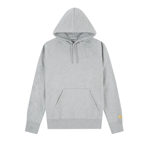 Carhartt WIP Hooded Chase Sweatshirt 'Heather Grey/Gold'
