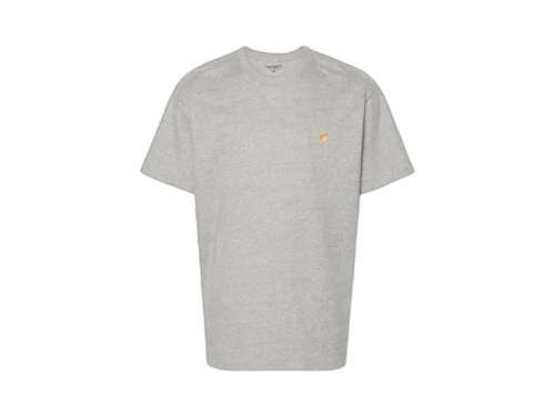 Carhartt WIP S/S Chase T-Shirt Grey Heather/Gold