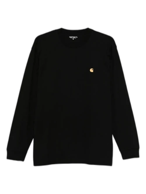 Carhartt WIP Long Sleeve Chase T-shirt Black Gold