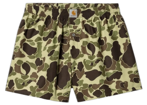 Carhartt WIP Cotton Boxer Green Camo Duck