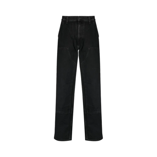 Carhartt WIP Double Knee Pants 'Stone Washed Black'