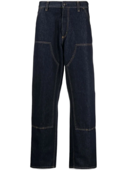Carhartt WIP Double Knee Pants Blue Rinsed