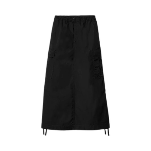 Carhartt WIP Long Cargo Skirt 'Black (Rinsed)'