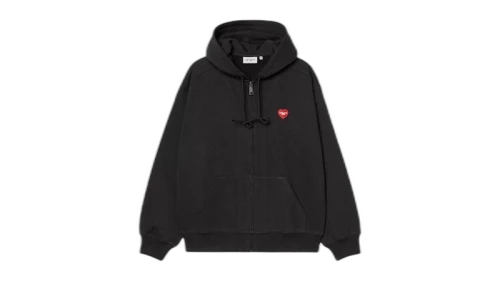 Carhartt WIP Hooded Heart II Hartt Sweat Jacket Black