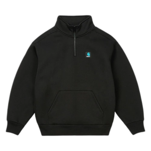 Palace x Carhartt WIP Carlux 1/2 Zip Sweatshirt 'Black'