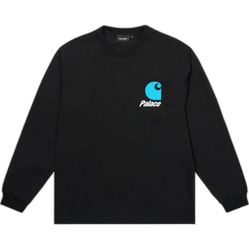 Palace x Carhartt WIP Logo Long-Sleeve 'Black'