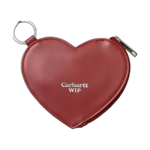 Carhartt WIP Leather Coin Purse Unisex Red