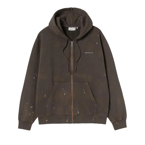 Carhartt WIP Hooded Painter Jacket 'Tobacco (Destroy Wash, Splatter)'