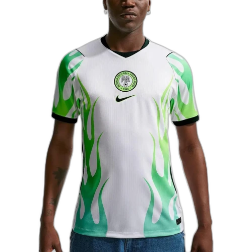 Nike Nigeria 2026 Stadium Away Replica Jersey Asia Sizing 'White Green Glow Black'