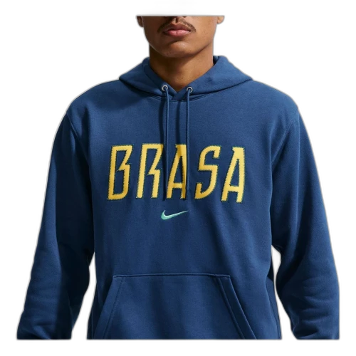 Nike Brazil Club French Terry Hoodie 'Coastal Blue/Light Menta'
