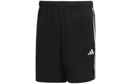 adidas TRAIN ESSENTIALS PIQU 3-STRIPES TRAINING SHORTS 'Black White'