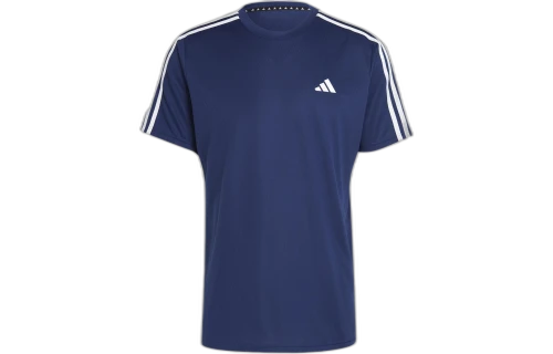 Adidas T Shirts Men's Dark Blue Crew Neck Moderate