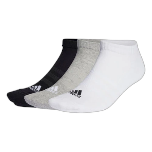 adidas Men Sports-wear Low 3 Pairs Socks 'White Black Grey'