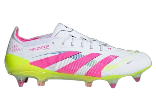 adidas Predator Elite SG Cloud White Lucid Pink Lucid Lemon