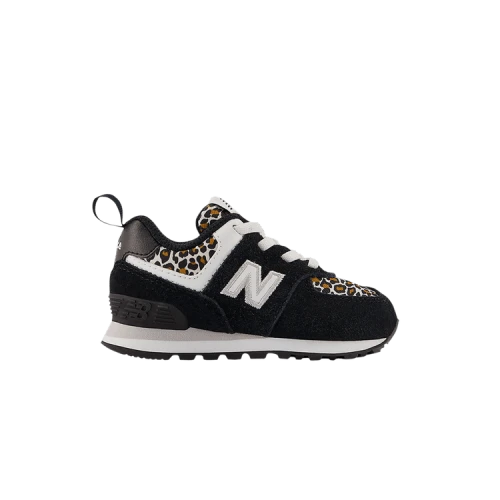 New Balance 574 Bungee Toddler Black Leopard