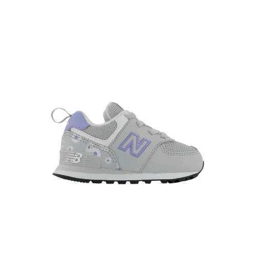 New Balance 574 Bungee Toddler Grey Violet Florals