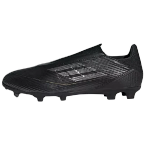 adidas F50 League Laceless Firm/Multi-Ground Core Black Iron Metallic Gold Metallic