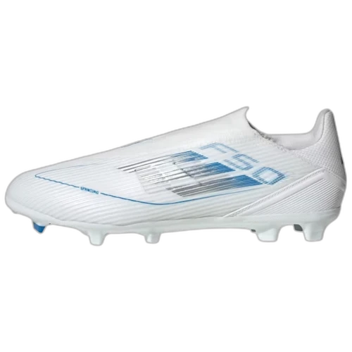 adidas F50 League Laceless FG/MG Cloud White Silver Metallic