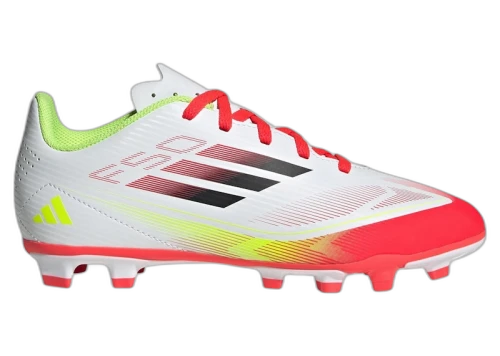 adidas F50 Club FG/MG Cloud White Core Black Solar Yellow (Kids)