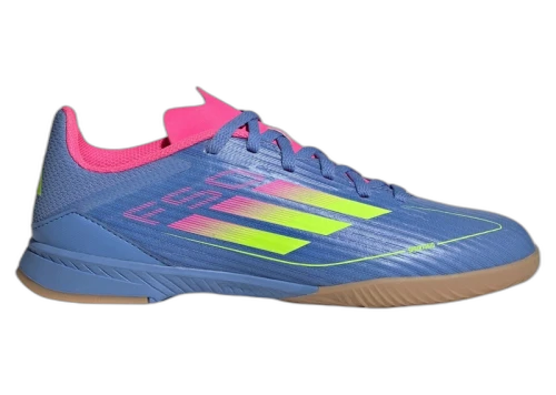 adidas F50 League Indoor Blue Fusion Lucid Lemon Lucid Pink (Kids)