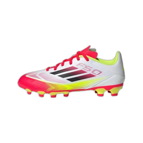 Adidas F50 League Slip Resistant, Abrasion Resistant, Breathable, Support Low top Kids' Soccer Shoes White Red/Black