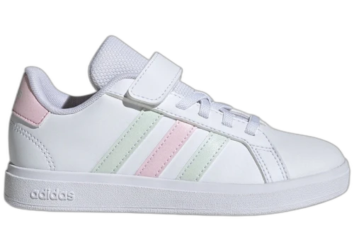 adidas Grand Court 2.0 Cloud White Crystal Jade Clear Pink (PS)