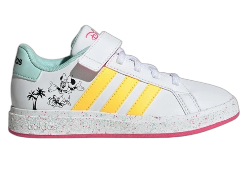 adidas Grand Court Strap Disney Cloud White Spark Pulse Magenta (GS)
