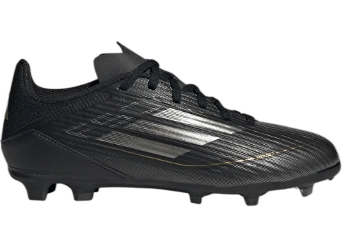 adidas F50 League Multi-Ground Core Black Iron Metallic Gold Metallic (GS)