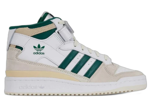 adidas Forum Mid Cloud White Collegiate Green