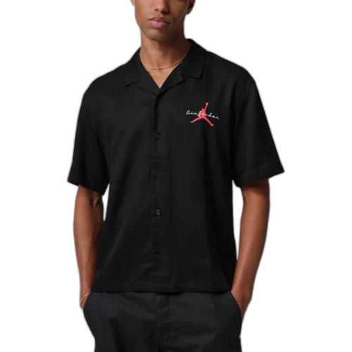 Jordan Brooklyn Shirts Men's Black Moderate Regular