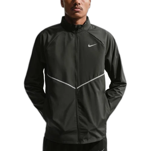 Nike MILER Running Jackets Men's Black Hooded Moderate Other