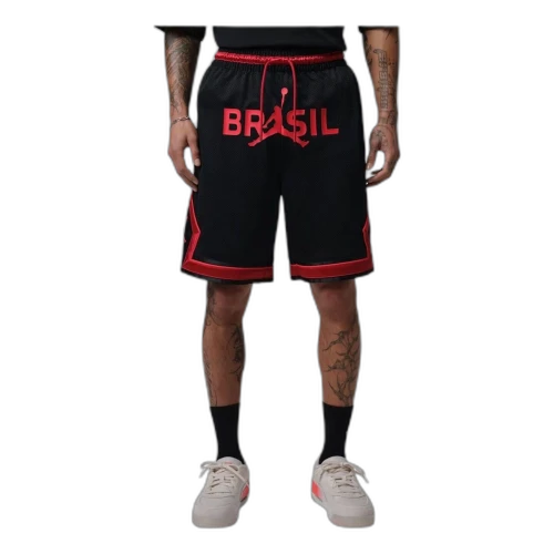 Jordan Diamond Shorts 'Black University Red'