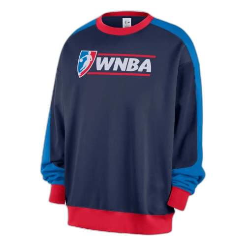Nike WNBA 30th Fleece Crew 'Midnight Navy Action Red Light Photo Blue White'