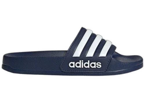 adidas Adilette Shower Slides Dark Blue Cloud White (GS)