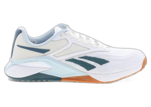 Reebok Nano X2 White Feel Good Blue Hoops Blue (Women's)