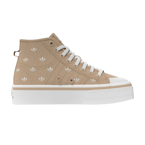 Nizza Platform Mid 'Beige Trefoil Monogram' (Women's)