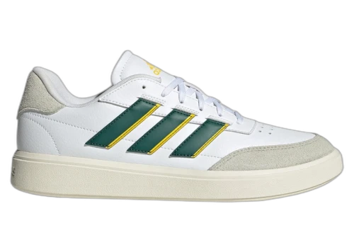adidas Courtblock White Collegiate Green Utility Yellow