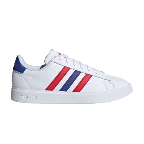 adidas Grand Court 2.0 Cloud White Semi Lucid Blue Better Scarlet