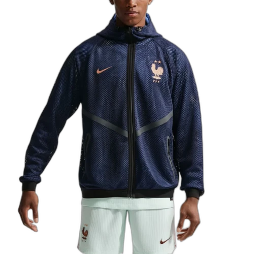 Nike FFF Dri-Fit Football Anthem Jacket 'Blackend Blue Metallic Copper'