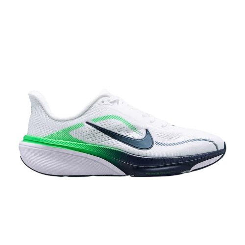 (GS) Nike Air Zoom Pegasus 42 'White Green Spark Midnight Navy'