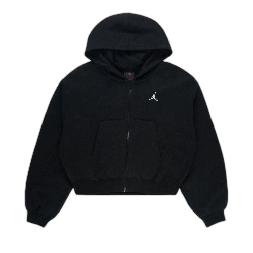 Air Jordan Brooklyn Crop Hoodie 'Black/White'