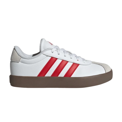 adidas VL Court 3.0 K 'White Scarlet Gum'