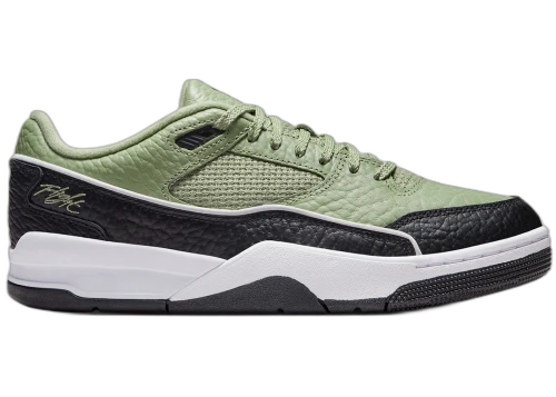 Jordan Flight Court Oil Green Black
