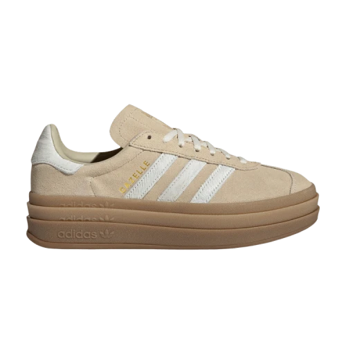 adidas Gazelle Bold Stone Khaki Cream White (Women's)