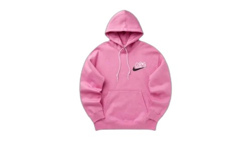 Nike Nikelab Solo Swoosh Fleece Pullover Hoodie Playful Pink