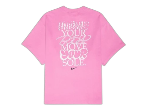 Nike NikeLab Solo Swoosh Fleece Tee Playful Pink