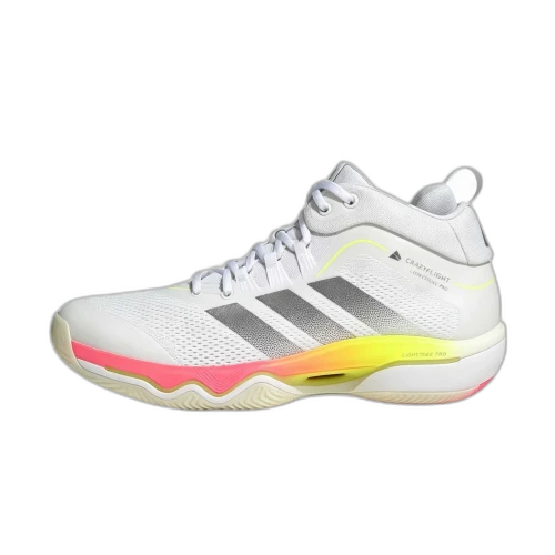 Adidas Crazyflight Volleyball Shoes Men's Mid Top Cloud White/Cloud White/Iron Gray
