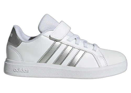 adidas Grand Court 2.0 Cloud White Matte Silver (PS)