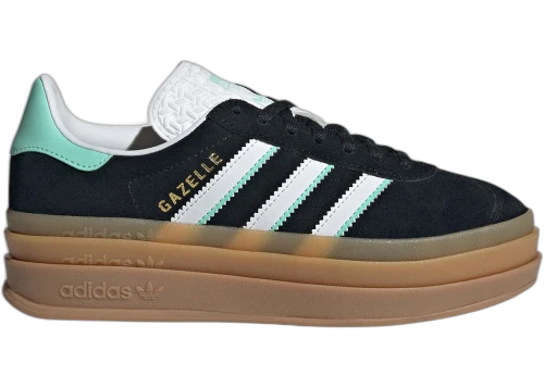 adidas Gazelle Bold Black White Mint Gum (GS)
