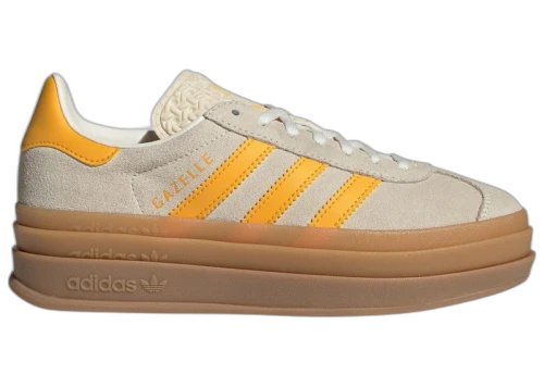 adidas Gazelle Bold Wonder White Crew Yellow (GS)